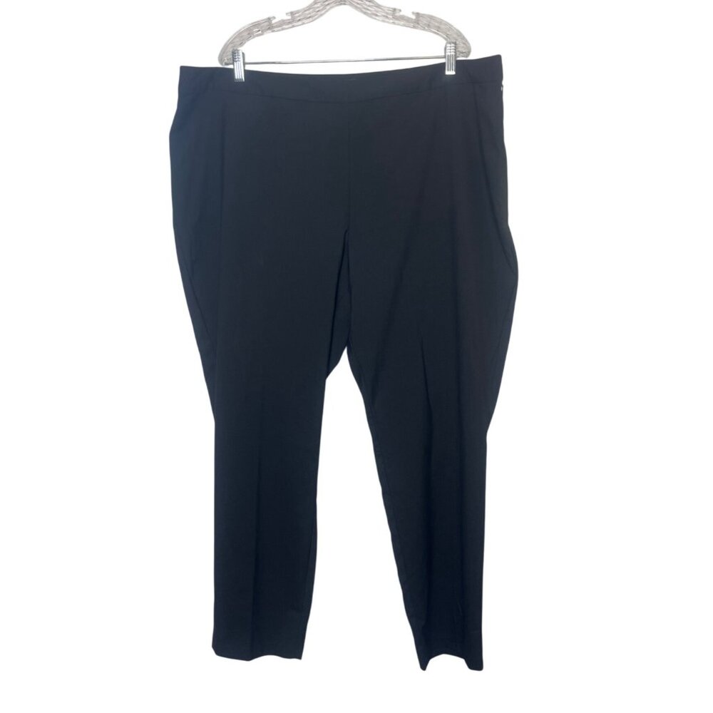 Circumstance Skinny Leg Dress Pants Womens‎ 22W Black New Side Zipper